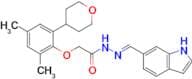 (E)-N'-((1H-indol-6-yl)methylene)-2-(2,4-dimethyl-6-(tetrahydro-2H-pyran-4-yl)phenoxy)acetohydrazi…