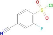 4-Cyano-2-fluorobenzenesulfonyl chloride