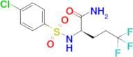 (R)-2-(4-chlorophenylsulfonamido)-5,5,5-trifluoropentanamide