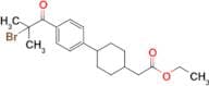 Ethyl 2-(4-(4-(2-bromo-2-methylpropanoyl)phenyl)cyclohexyl)acetate