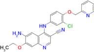 6-Amino-4-{[3-chloro-4-(pyridin-2-ylmethoxy)phenyl]amino}-7-ethoxyquinoline-3-carbonitrile