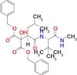 Dibenzyl 2-((R)-1-(((S)-3,3-dimethyl-1-(methylamino)-1-oxobutan-2-yl)amino)-4-methyl-1-oxopentan-2…
