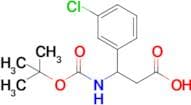3-tert-Butoxycarbonylamino-3-(3-chlorophenyl)propionic acid