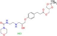 ((S)-2,2-DIMETHYL-1,3-DIOXOLAN-4-YL)METHYL 3-(4-((S)-2-HYDROXY-3-((2-(MORPHOLINE-4-CARBOXAMIDO)ETH…