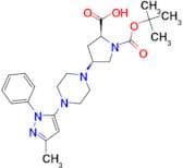 (2S,4S)-1-(TERT-BUTOXYCARBONYL)-4-(4-(3-METHYL-1-PHENYL-1H-PYRAZOL-5-YL)PIPERAZIN-1-YL)PYRROLIDINE…
