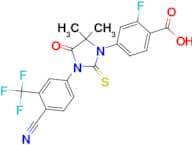 4-(3-(4-CYANO-3-(TRIFLUOROMETHYL)PHENYL)-5,5-DIMETHYL-4-OXO-2-THIOXOIMIDAZOLIDIN-1-YL)-2-FLUOROBEN…