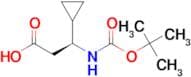 (3S)-3-(TERT-BUTOXYCARBONYLAMINO)-3-CYCLOPROPYL-PROPANOIC ACID