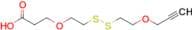 3-(2-((2-(Prop-2-yn-1-yloxy)ethyl)disulfanyl)ethoxy)propanoic acid