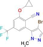 2-(4-Bromo-1-methyl-1H-pyrazol-5-yl)-6-cyclopropoxy-4-(trifluoromethyl)benzonitrile
