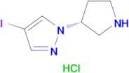 (R)-4-Iodo-1-(pyrrolidin-3-yl)-1H-pyrazole hydrochloride