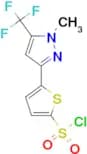2-[1-Methyl-5-(trifluoromethyl)pyrazol-3-yl]-thiophene-5-sulfonyl chloride