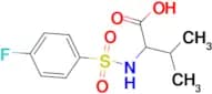 2-{[(4-Fluorophenyl)sulfonyl]amino}-3-methylbutanoic acid