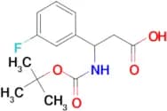 3-[(tert-Butoxycarbonyl)amino]-3-(3-fluorophenyl)propanoic acid