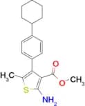 2-Amino-4-(4-cyclohexyl-phenyl)-5-methyl-thiophene-3-carboxylic acid methyl ester