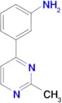 4-(3-Aminophenyl)-2-methylpyrimidine