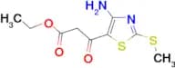 Ethyl 3-(4-amino-2-methylthiothiazol-5-yl)-3-oxopropanoate