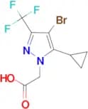 (4-Bromo-5-cyclopropyl-3-trifluoromethyl-pyrazol-1-yl)-acetic acid