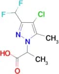 2-(4-Chloro-3-difluoromethyl-5-methyl-pyrazol-1-yl)-propionic acid