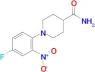 1-(4-Fluoro-2-nitrophenyl)piperidine-4-carboxamide