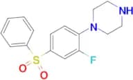 1-[(2-Fluoro-4-phenylsulfonyl)phenyl]piperazine
