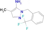 4-Methyl-1-[2-(trifluoromethyl)benzyl]-1H-pyrazol-5-amine