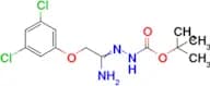 N'-[1-Amino-2-(3,5-dichlorophenoxy)ethylidene]hydrazinecarboxylic acid tert-butyl ester