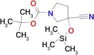 Tert-Butyl 3-cyano-3-((trimethylsilyl)oxy)pyrrolidine-1-carboxylate