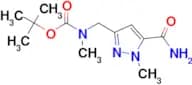 Tert-Butyl ((5-carbamoyl-1-methyl-1H-pyrazol-3-yl)methyl)(methyl)carbamate