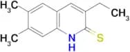 3-Ethyl-6,7-dimethyl-quinoline-2-thiol