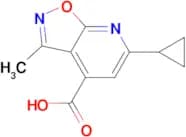 6-Cyclopropyl-3-methyl-isoxazolo[5,4-b]pyridine-4-carboxylic acid