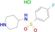 4-Fluoro-N-(piperidin-4-yl)benzenesulfonamide hydrochloride