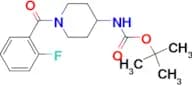 Tert-Butyl 1-(2-fluorobenzoyl)piperidin-4-ylcarbamate