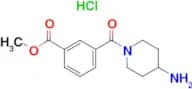 Methyl 3-(4-aminopiperidine-1-carbonyl)benzoate hydrochloride