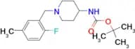 Tert-Butyl 1-(2-fluoro-5-methylbenzyl)piperidin-4-ylcarbamate