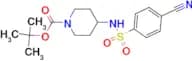 Tert-Butyl 4-(4-cyanobenzenesulfonylamino)piperidine-1-carboxylate