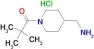1-[4-(Aminomethyl)piperidin-1-yl]-2,2-dimethylpropan-1-one hydrochloride
