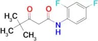 N-(2,4-Difluorophenyl)-4,4-dimethyl-3-oxopentanamide