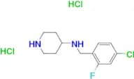 N-(4-Chloro-2-fluorobenzyl)piperidin-4-amine dihydrochloride