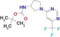 Tert-Butyl N-(3R)-1-[6-(trifluoromethyl)pyrimidin-4-yl]pyrrolidin-3-ylcarbamate