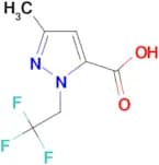 3-Methyl-1-(2,2,2-trifluoroethyl)-1H-pyrazole-5-carboxylic acid