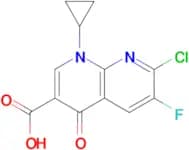 1-Cyclopropyl-6-fluoro-7-chloro-4-oxo-1,4-dihydro-1,8-naphthyridine-3-carboxylic acid