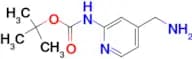 (4-Aminomethylpyridin-2-yl)carbamic acid tert-butyl ester