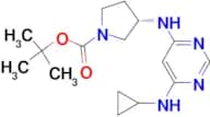 (S)-3-(6-Cyclopropylamino-pyrimidin-4-ylamino)-pyrrolidine-1-carboxylic acid tert-butyl ester
