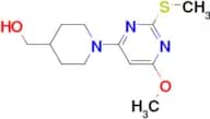 [1-(6-Methoxy-2-methylsulfanyl-pyrimidin-4-yl)-piperidin-4-yl]-methanol