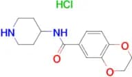 2,3-Dihydro-benzo[1,4]dioxine-6-carboxylic acid piperidin-4-ylamide hydrochloride