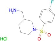 C-[1-(4-Fluoro-benzenesulfonyl)-piperidin-3-yl]-methylamine hydrochloride