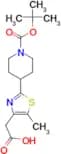 2-(2-(1-(tert-Butoxycarbonyl)piperidin-4-yl)-5-methylthiazol-4-yl)acetic acid