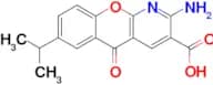 2-Amino-7-isopropyl-5-oxo-5H-chromeno[2,3-b]pyridine-3-carboxylic acid