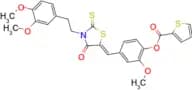 4-{[(5Z)-3-[2-(3,4-dimethoxyphenyl)ethyl]-4-oxo-2-sulfanylidene-1,3-thiazolidin-5-ylidene]methyl}-…