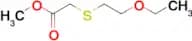 Methyl 2-[(2-ethoxyethyl)sulfanyl]acetate